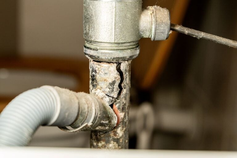 Plumbing problem, home maintenance or emergency repair situation