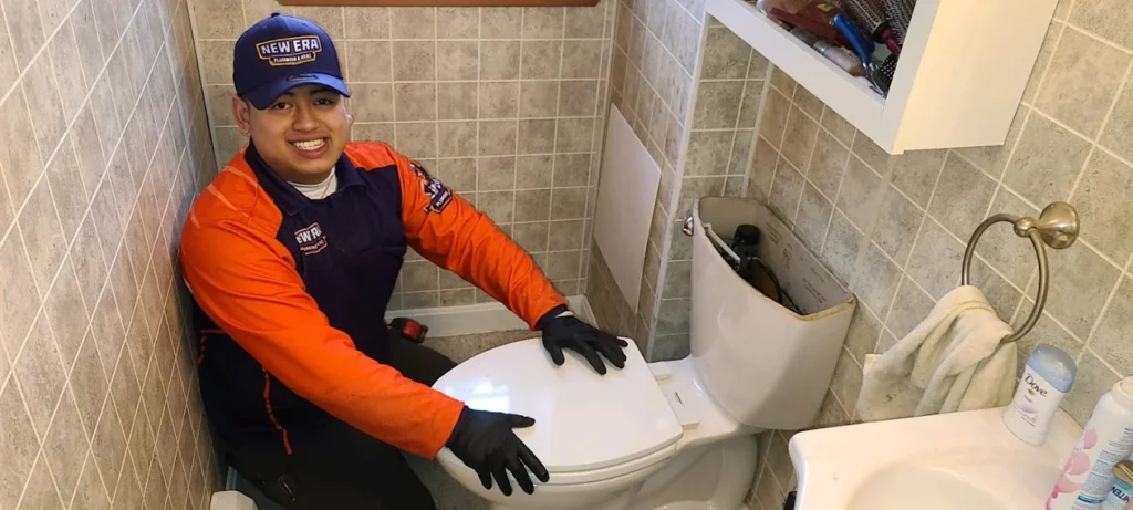 New Era plumber working