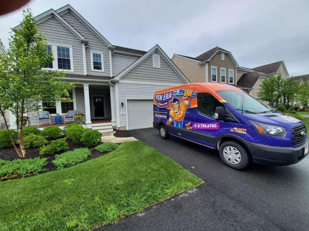 New Era truck outside a home