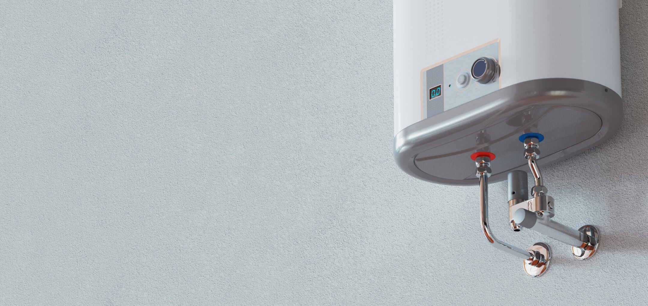 House water heater on white background