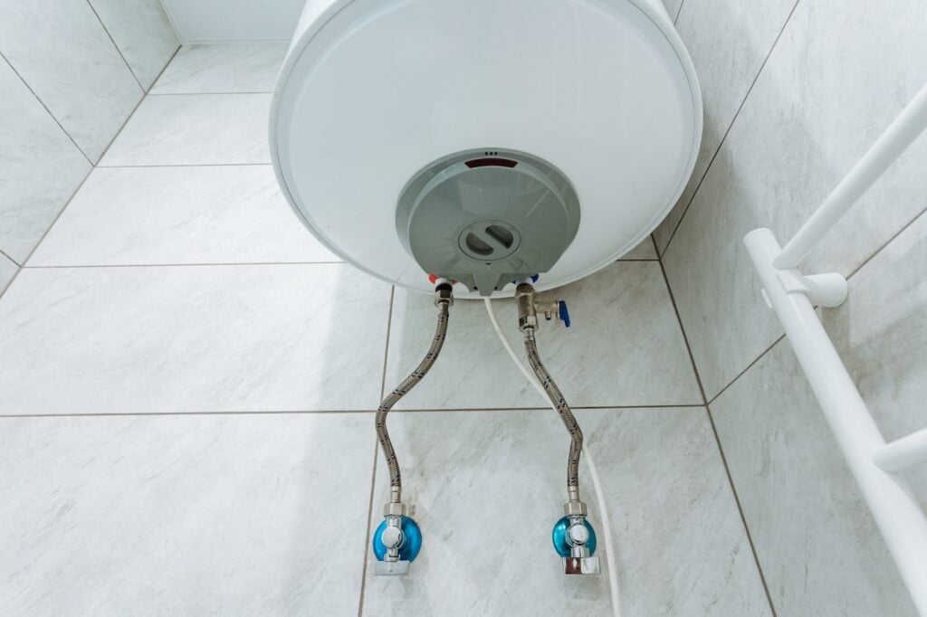 flushing water heater