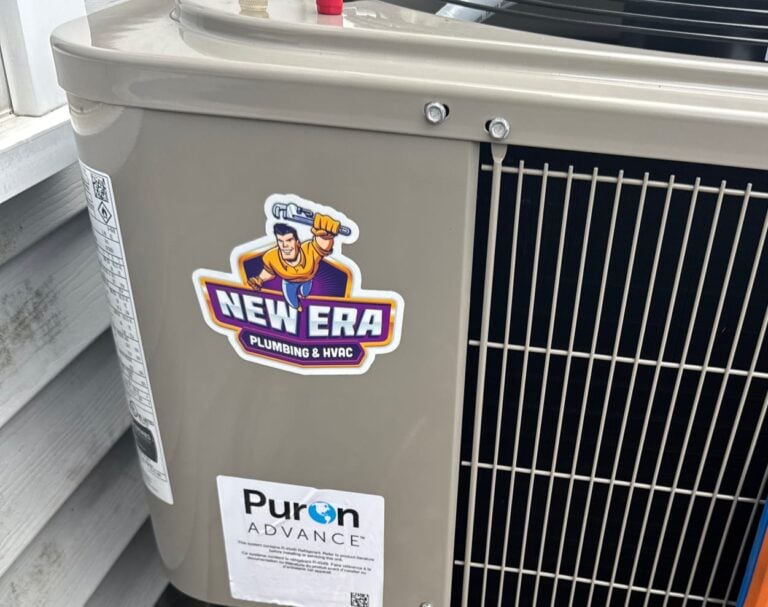 New Era sticker on an AC