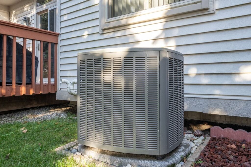 Close-up of an AC unit