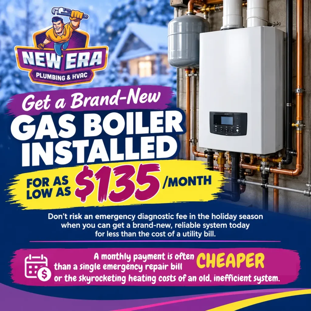 Gas Boiler Installation for as low as $135 a month